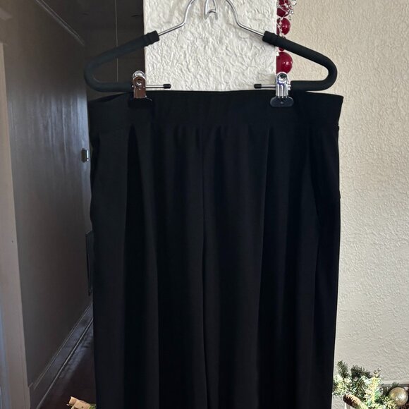 Halara High Waisted Side Pocket Wide Leg Micro Black XL Tall - Picture 4 of 5